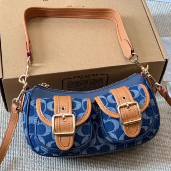 Coach Ashton bag in signature denim CY700 NWT - Picture 2 of 9